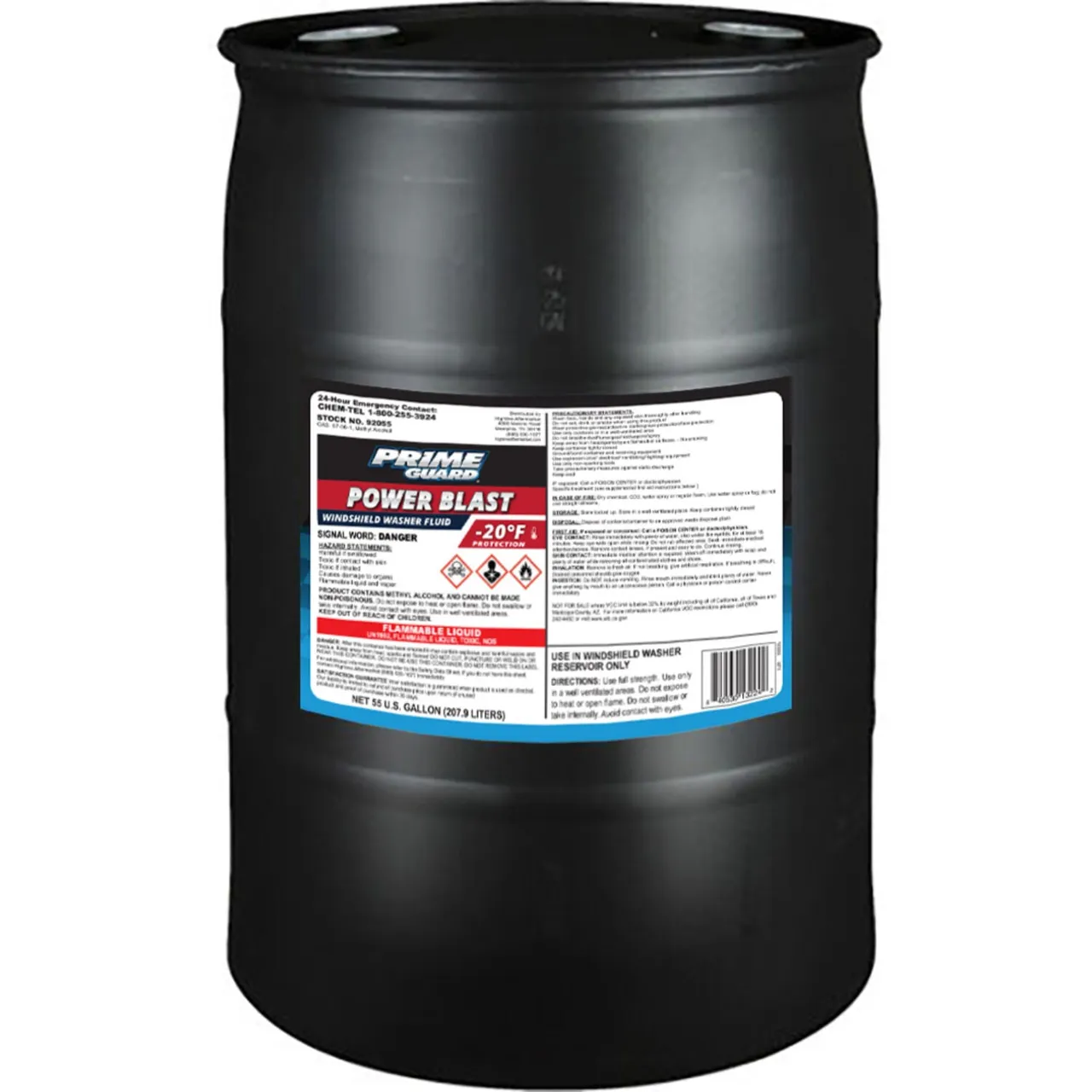 Windshield Washer Fluid - 55 Gallon Drum - 92055