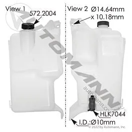 Automann 575.10117 Washer Fluid Reservoir Freightliner
