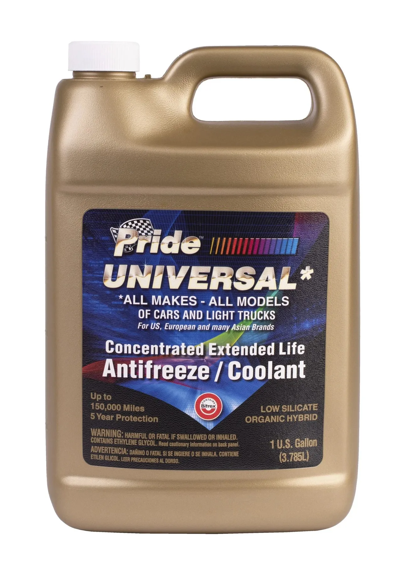 Pride Universal Gold Extended Life Antifreeze Concentrate -84°F (6 x 1 Gal) - 6PUG84