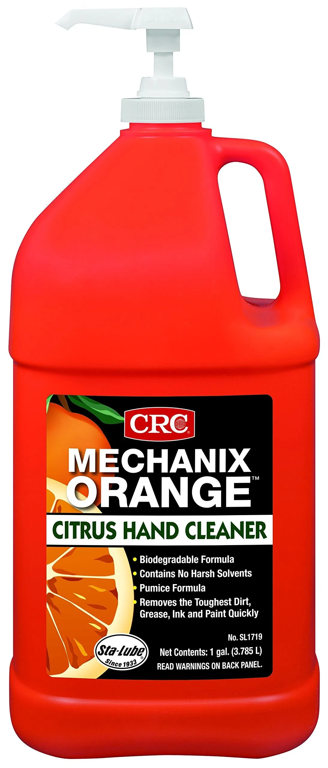 CRC Mechanix Orange Citrus Lotion Hand Cleaner with Pumice - 1 Gal - SL1719