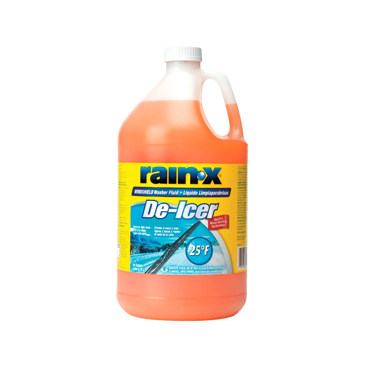 Rain-X 113655 De-Icer Windshield Washer Fluid -25F 1 Gallon - Case of 6