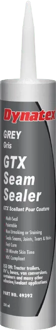 Dynatex 49392 Grey Truck & Trailer Flexible Sealant (GTX Seam Sealer) - 10.1 oz Cartridge