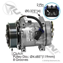 Automann 830.31012 Air Conditioning Compressor 7H15 Type
