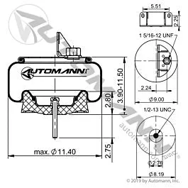Automann Phoenix Air Spring Rolling Lobe - AB1DK20G-9547
