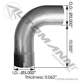 Automann 562.U5913085A Exhaust Elbow ALZ Kenworth