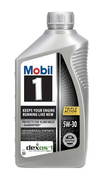 Mobil 1 Advanced Full Synthetic 5W-30 Motor Oil - Case of 6 x 1 Qt (124315)