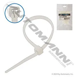 Automann 577.0418N Nylon Zip Ties 4in Length White