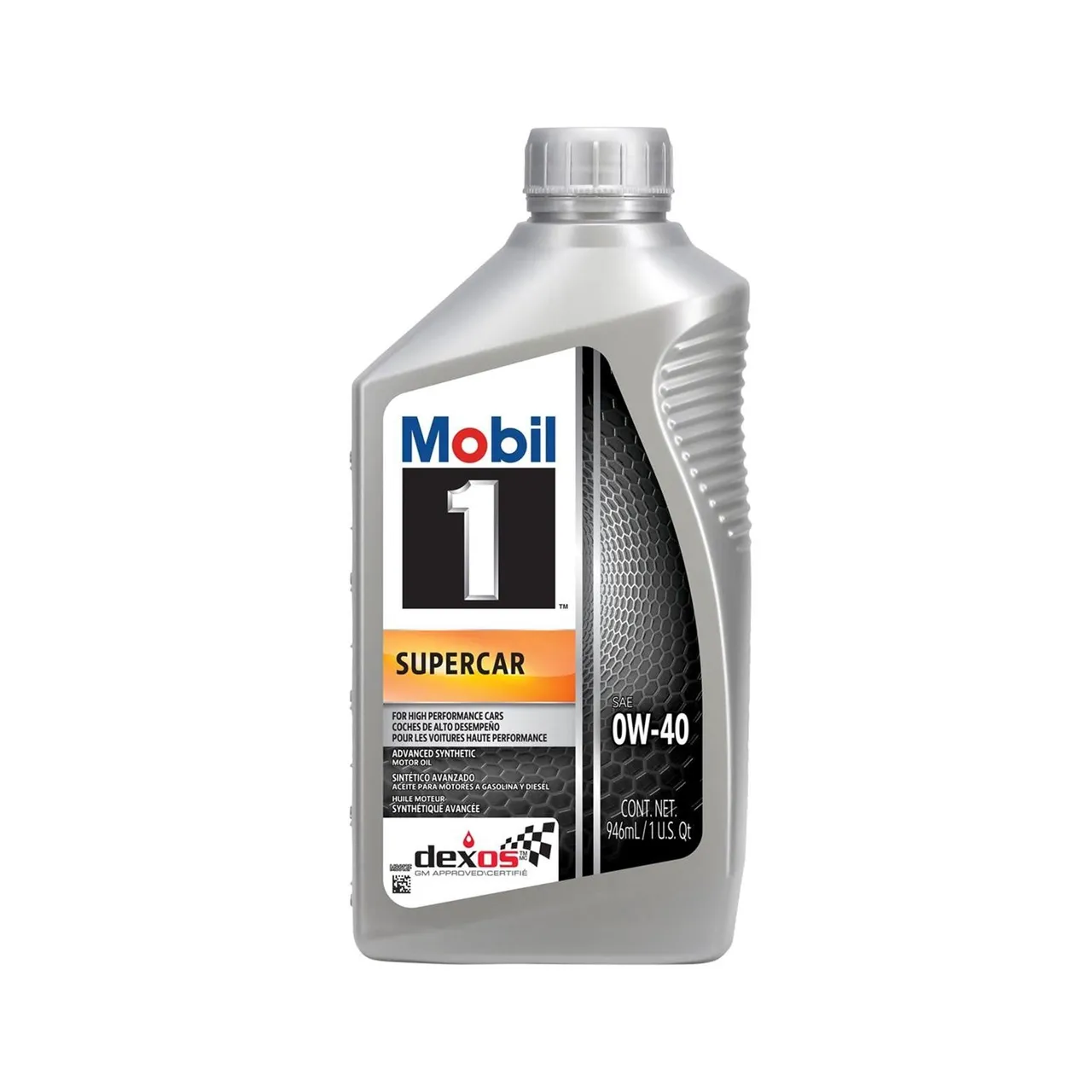 Mobil 1 Supercar 0W-40 Full Synthetic Motor Oil - Case of 6 x 1 Qt (126870)