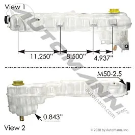 Automann 575.10115 Coolant Reservoir Freightliner