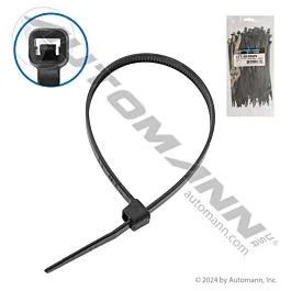 Automann Nylon Zip Ties 8in Length Black - 577.0850UV