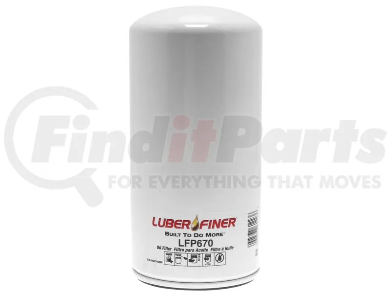 Luber-finer LFP670 Spin-On Oil Filter - 9.69 in H x 4.65 in OD