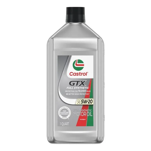Castrol GTX Full Synthetic 5W-20 Motor Oil - Case of 6 x 1 Qt (15E72D)