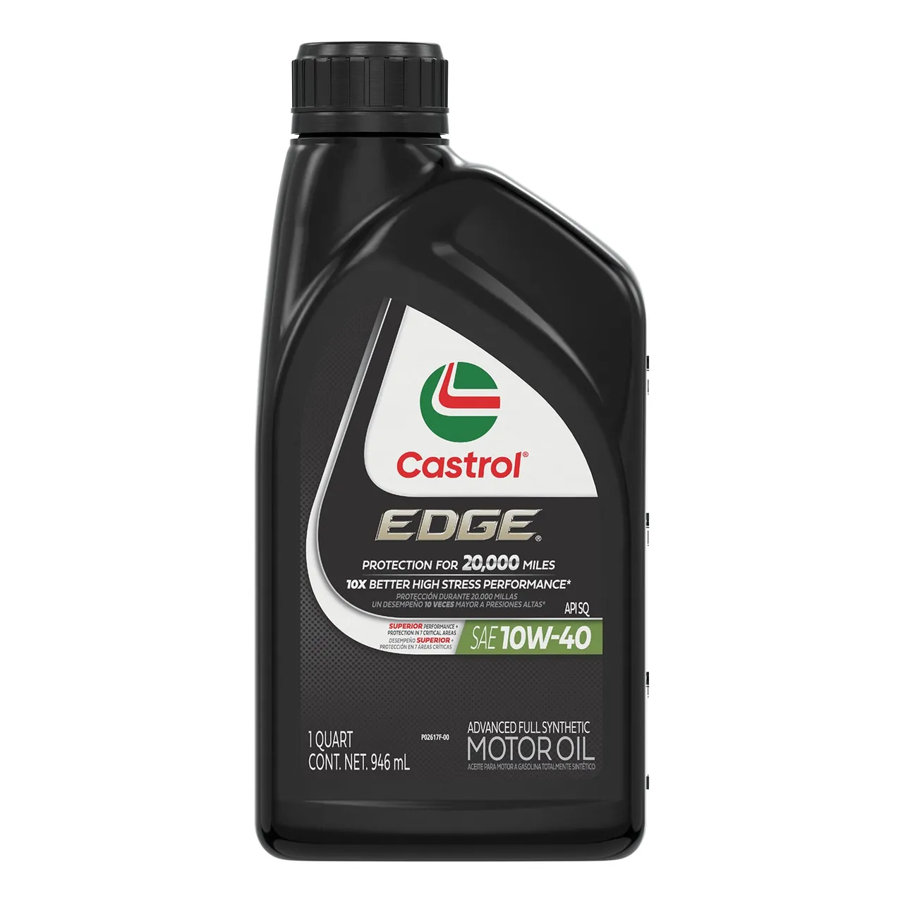 Castrol EDGE 10W-40 Full Synthetic Motor Oil 1 Quart, Case of 6 15D53A