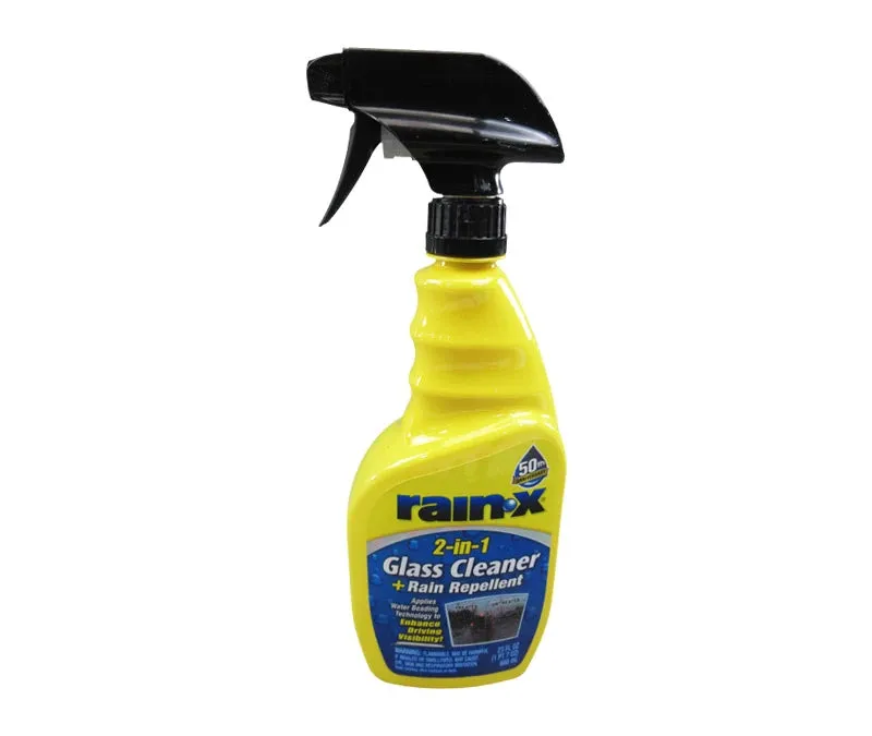 Rain-X 2-in-1 Glass Cleaner + Rain Repellent - 23 oz - Case of 6 (5071268)