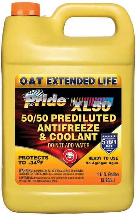 Pride XL DEX-COOL Extended Life 50/50 Premixed Antifreeze/Coolant (6 x 1 Gal) - 6PXL50