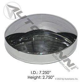 Automann 562.C1001C Rear Hub Cap 7-1/4in Axle Chrome