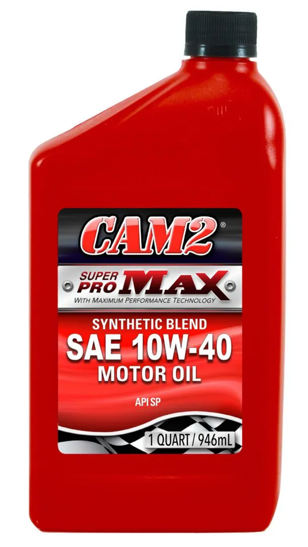 CAM2 SuperPro MAX 10W-40 SQ Synthetic Blend Motor Oil - Case of 12 x 1 Qt - 41612