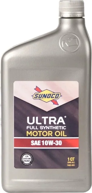 Sunoco Ultra Full Synthetic 10W-30 Motor Oil - Case of 12 x 1 Qt - 721006