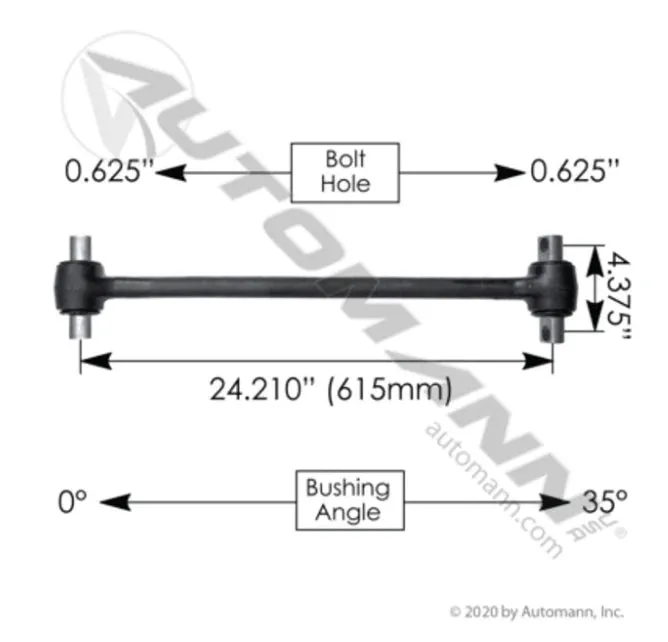 Automann Torque Rod 24.210in Freightliner - TMR536