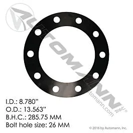 Automann 157.1001 Wheel Separator Plate 10 Hole Hub