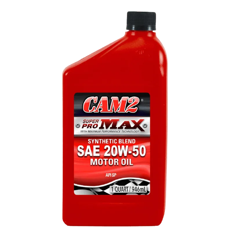 CAM2 SuperPro MAX 20W-50 SQ Synthetic Blend Motor Oil - Case of 12 x 1 Qt - 41712