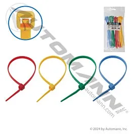 Automann 577.0850ASST Nylon Zip Tie Assortment 100pcs