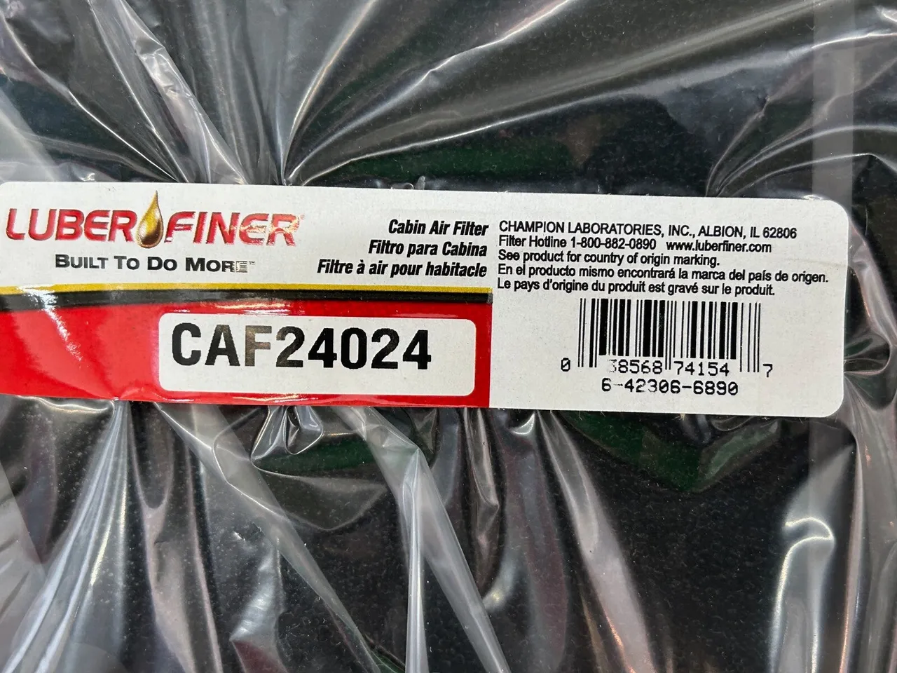 Luber-finer Cabin Air Filter - CAF24024