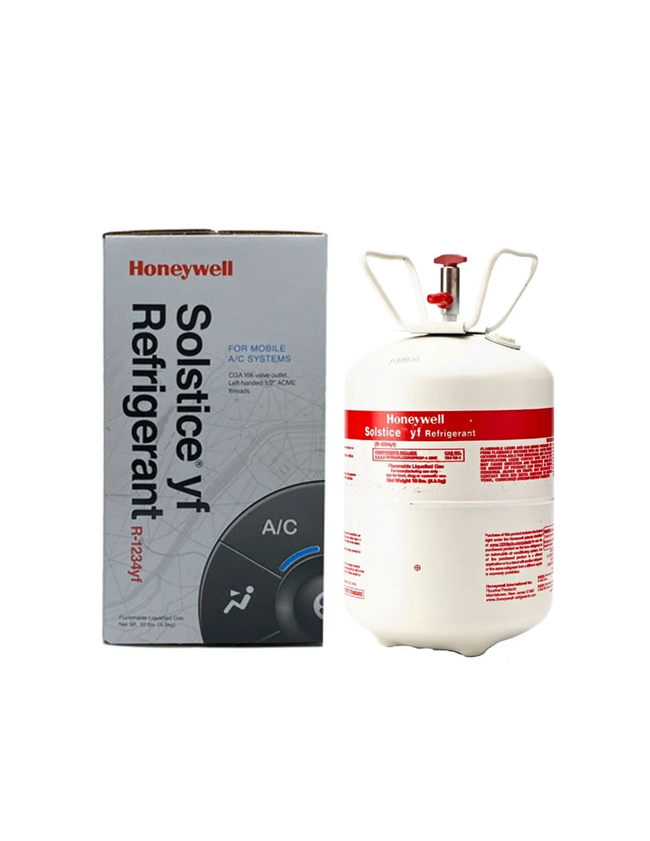 Honeywell R-1234yf Refrigerant, 10 lb Cylinder